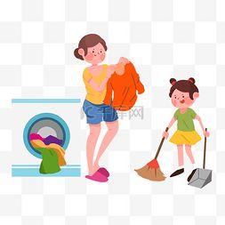 做家务的照片,记录做家务的温馨时光